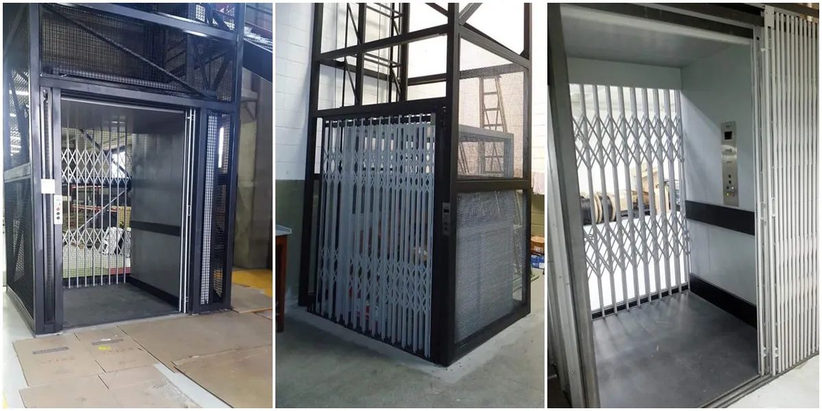 Thang nâng hàng 400kg có những kích thước nào phù hợp?