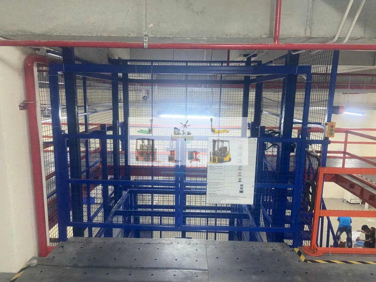 Báo giá thang nâng hàng 5 tấn cho nhà xưởng tại Nghệ An