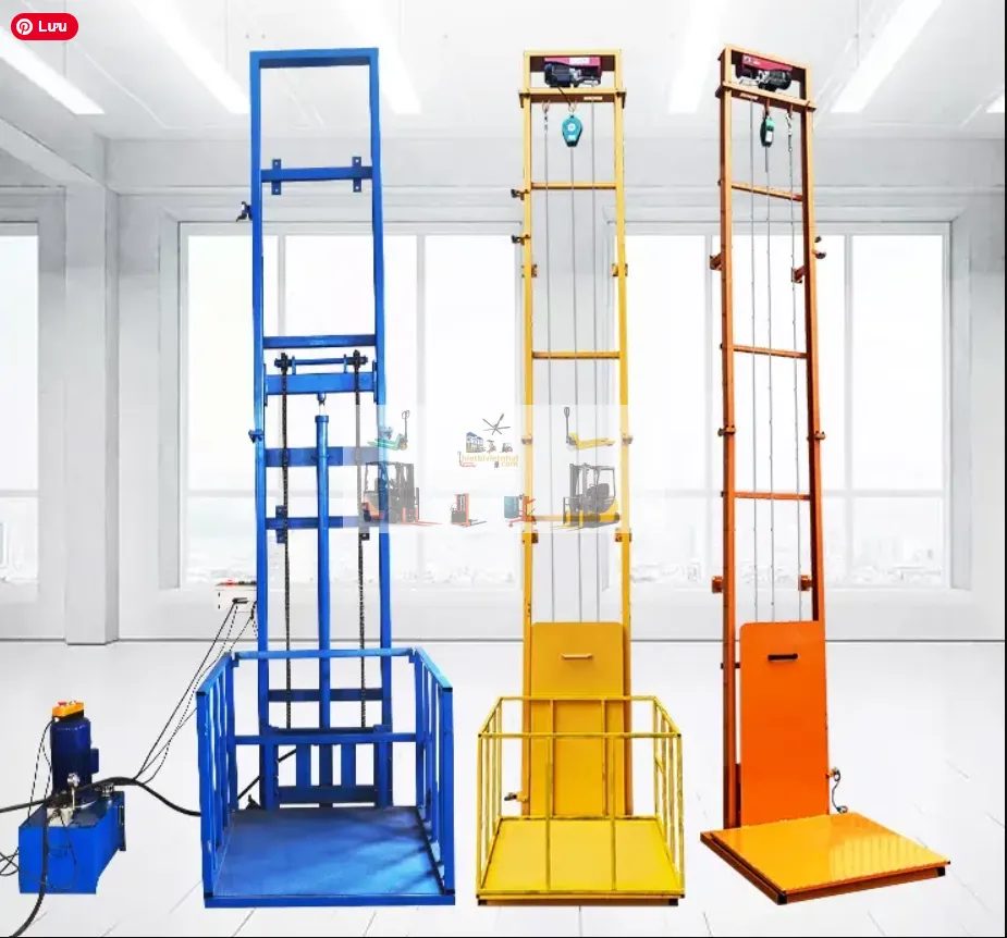 Báo giá thang nâng hàng 800kg cho nhà xưởng tại Tây Ninh