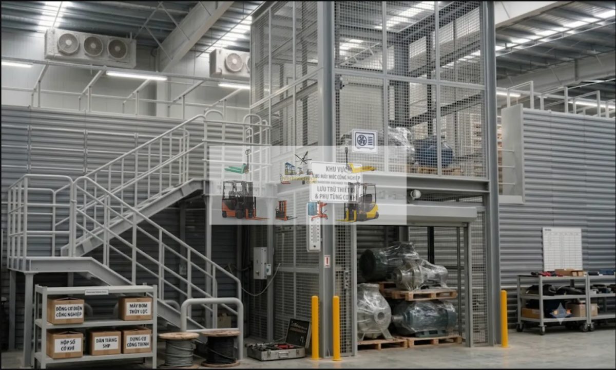 Báo giá thang nâng hàng thủy lực 1 tấn tại KCN Nam Sơn Hạp Lĩnh Bắc Ninh