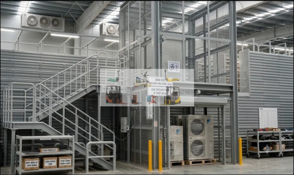 Báo giá thang nâng hàng thủy lực 1 tấn tại KCN Trảng Bàng Tây Ninh