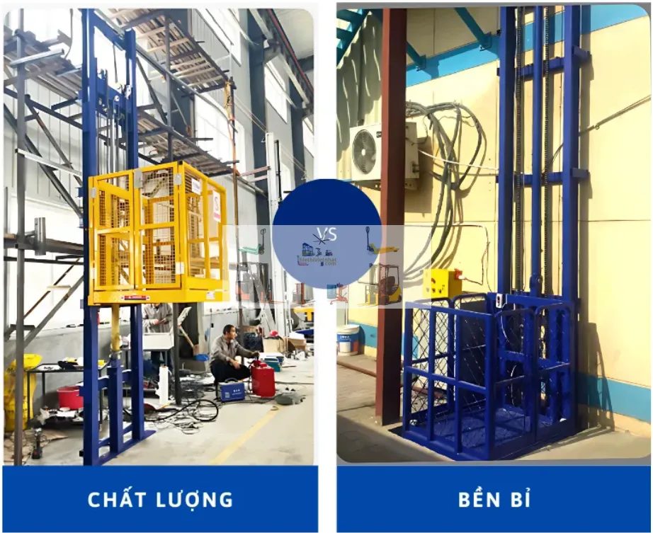 Kinh nghiệm chọn thang tải hàng 2.8 tấn cho kho đồ gia dụng