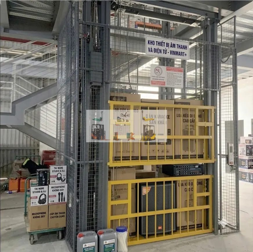 Lắp đặt thang nâng hàng 1.5 tấn cho nhà xưởng tại Lâm Đồng