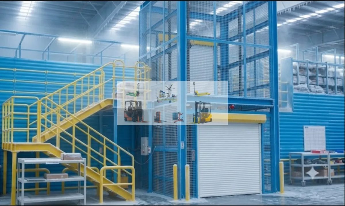 Lắp đặt thang nâng hàng thủy lực 1 tấn tại KCN Đình Hương Tây Bắc Ga Thanh Hóa