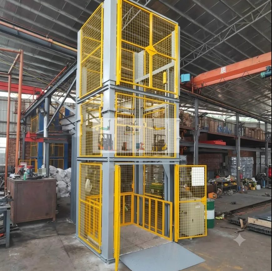 Lắp đặt thang nâng hàng 1 tấn lên tầng lửng cho nhà xưởng tại Lâm Đồng