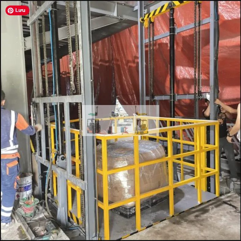 Nâng cao an toàn vận hành thang nâng hàng 700kg