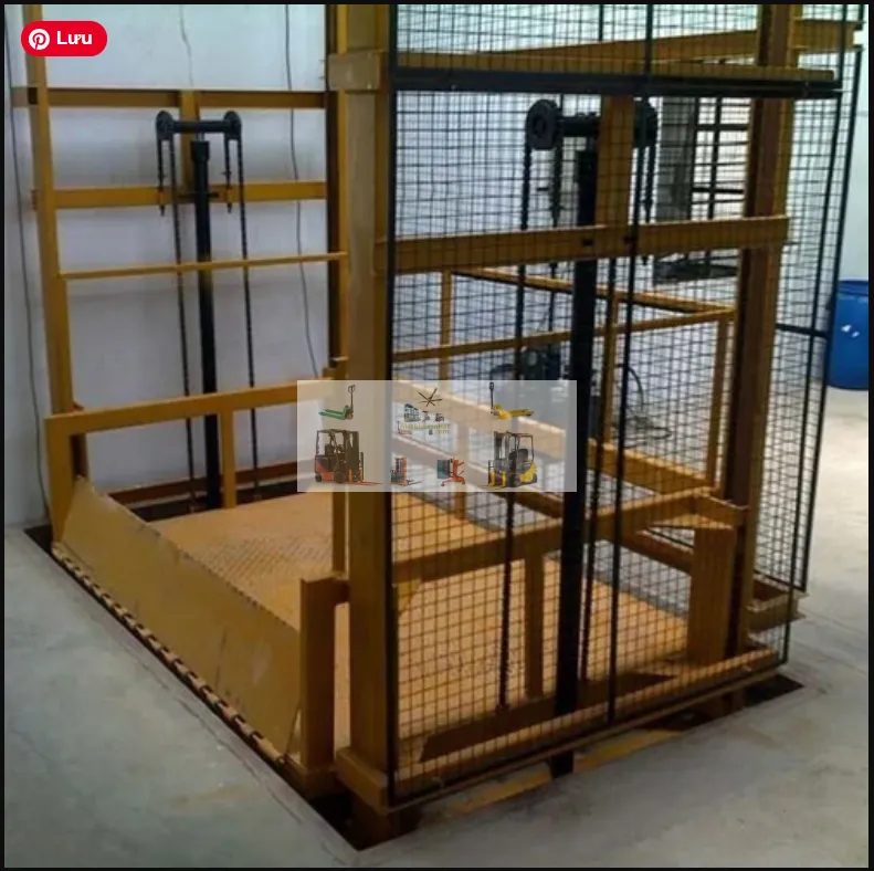 Lắp đặt thang nâng hàng 700kg cho nhà xưởng tại Điện Biên