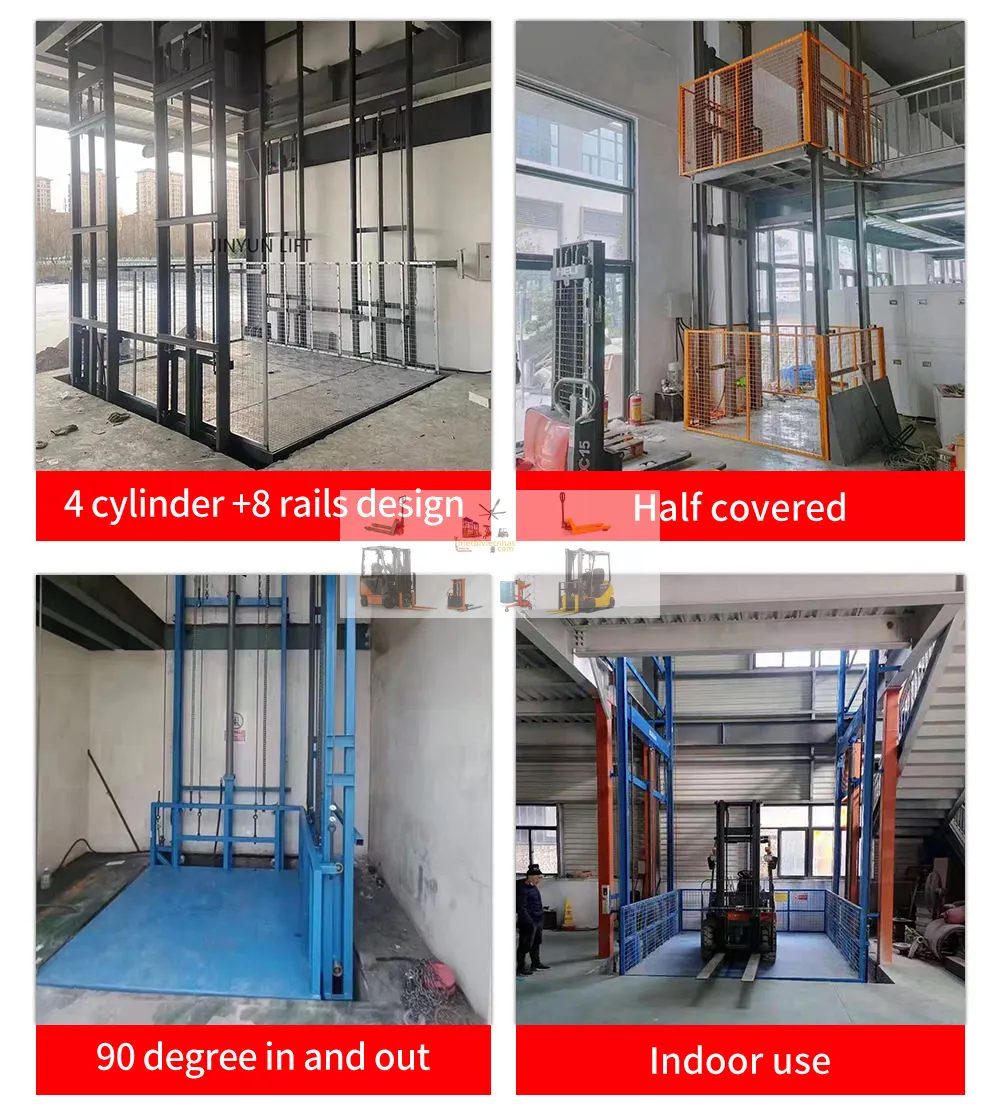 Lắp đặt thang nâng hàng thủy lực 1 tấn tại KCN Dệt May Phố Nối Hưng Yên