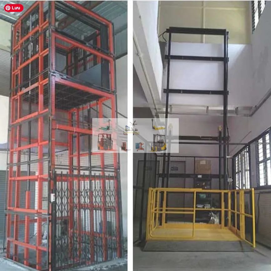 Chiều cao nâng khoảng 4m cho thang 2.5 tấn