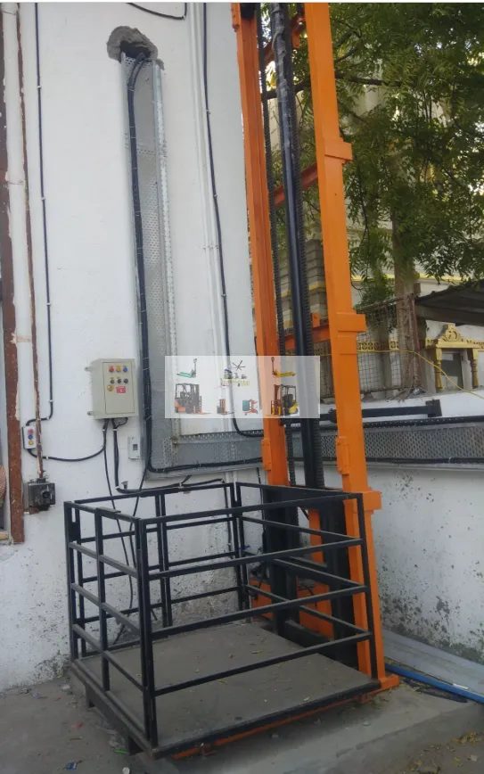 Lắp đặt thang nâng hàng thủy lực 2 tấn tại KCN Vân Trung Bắc Ninh