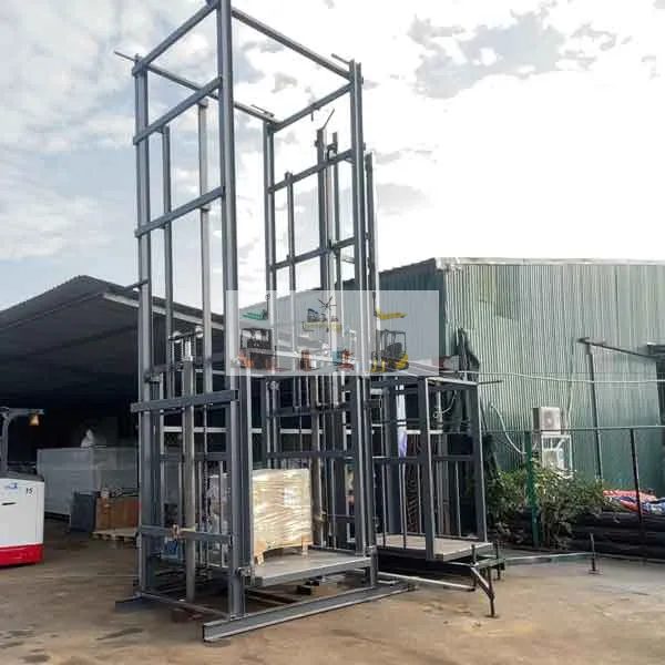 Lắp đặt thang nâng hàng thủy lực 2 tấn tại KCN Việt Hàn Bắc Ninh