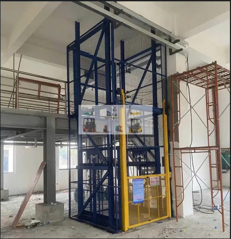 Mua thang nâng hàng 1.8 tấn cho xưởng dệt cuộn sợi