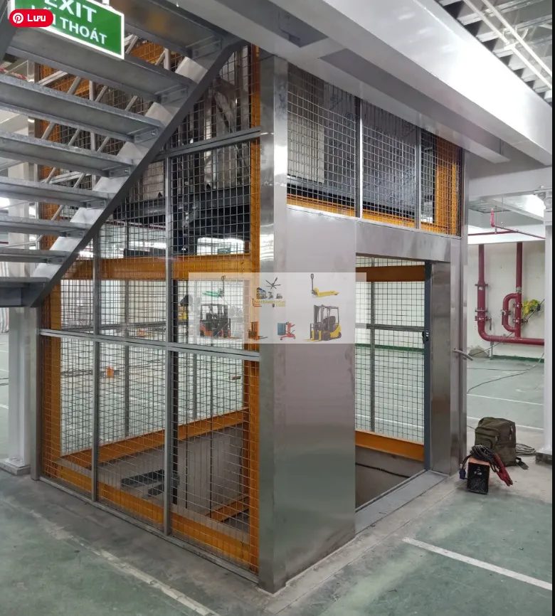 Chuẩn bị mặt bằng cho thang nâng hàng trực tiếp trên sàn