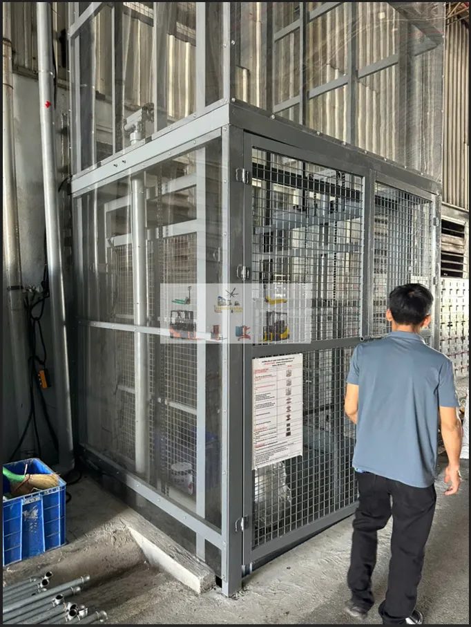 Quy trình thi công thang nâng hàng cao cấp của thiết bị Việt Nhật