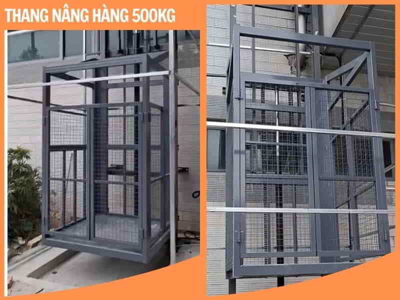 Nhập Khẩu Thang Nâng Hàng Thủy Lực 500kg