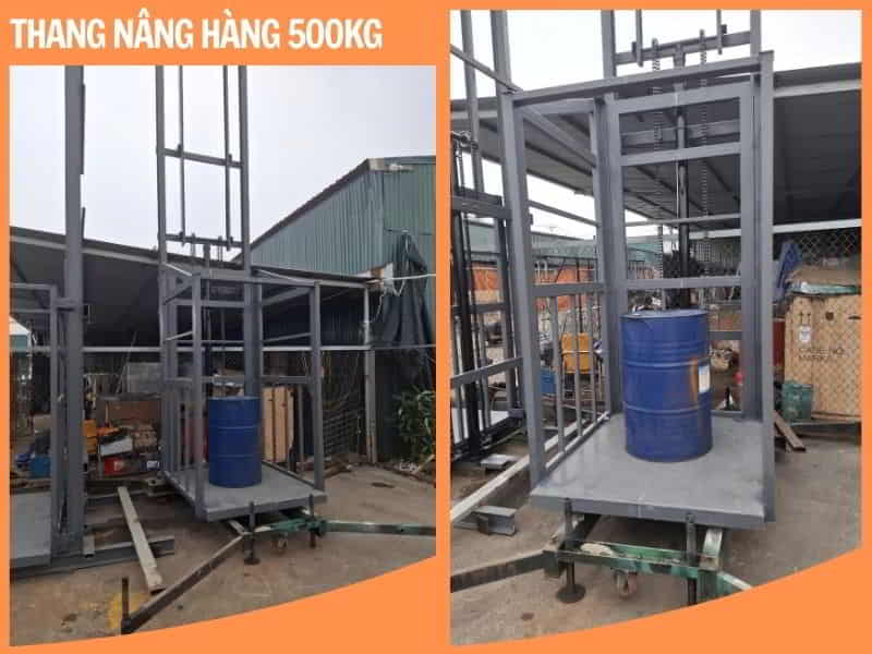 Thiết Kế Thang Nâng Hàng 500kg Chuẩn Quốc Tế – An Toàn, Hiệu Quả Cao