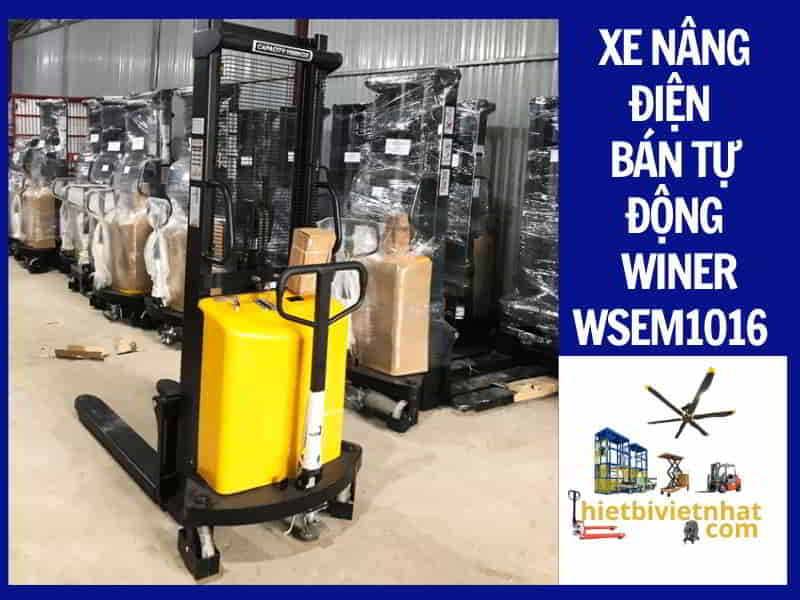 Xe Nâng Bán Tự Động Chính Hãng Winner WSEM1016 Nhập Khẩu
